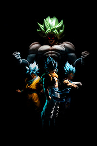 Goku And His Team (750x1334) Resolution Wallpaper