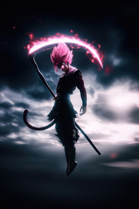 Goku Black From Dragon Ball (240x400) Resolution Wallpaper