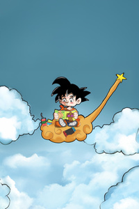 Goku In The Land Of Nintendo Heroes (1440x2560) Resolution Wallpaper