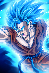 Goku Legendary Super Saiyan (480x854) Resolution Wallpaper