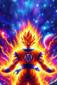 Goku Rebel With A Cause (240x400) Resolution Wallpaper