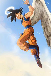 Goku Reversed (480x854) Resolution Wallpaper