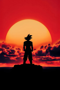 Goku The Saiyan God Rises (750x1334) Resolution Wallpaper