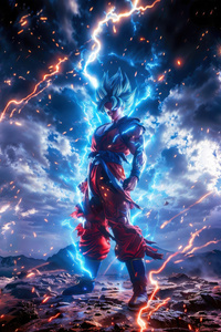Goku The Spirit Of Earth Defender (750x1334) Resolution Wallpaper
