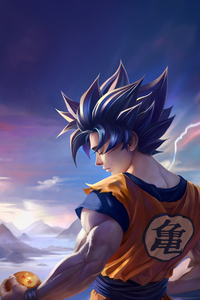 Goku Tribute Akira Toriyama (1280x2120) Resolution Wallpaper