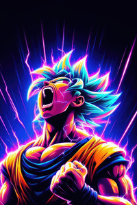Goku Ultimate Technique (360x640) Resolution Wallpaper