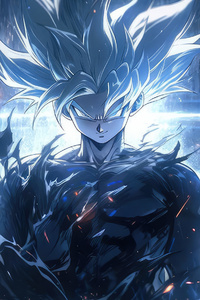 Goku Unleashed (240x400) Resolution Wallpaper