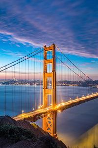 Golden Gate Bridge 8k (1080x2280) Resolution Wallpaper