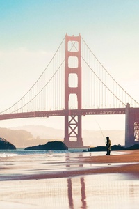 Golden Gate Bridge San Francisco 4k (480x854) Resolution Wallpaper