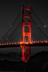Golden Gate Bridge San Francisco Night (2160x3840) Resolution Wallpaper