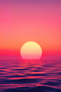 Golden Hours Over Endless Water (720x1280) Resolution Wallpaper