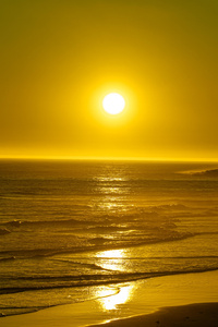 Golden Sunset Over The Oregon Coast (720x1280) Resolution Wallpaper