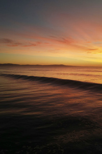 Golden Sunset Wave At Marina State Beach California (360x640) Resolution Wallpaper