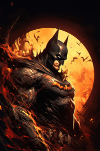 Gotham City Saviour (320x568) Resolution Wallpaper