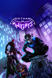 Gotham Knights On Patrol (1280x2120) Resolution Wallpaper