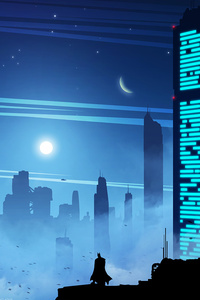Gotham Towers (1080x2280) Resolution Wallpaper