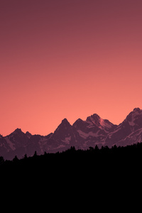 Grand Teton Sunset (320x568) Resolution Wallpaper