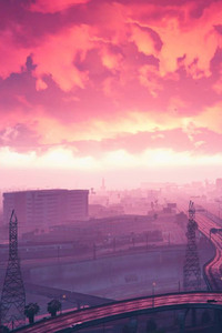 Grand Theft Auto V Sunset Artwork