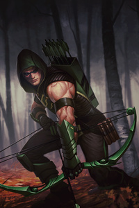 Green Arrow 5k (1440x2960) Resolution Wallpaper