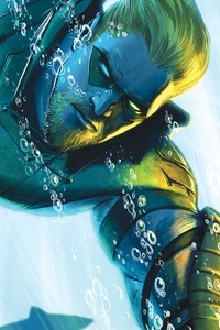 Green Arrow Underwater Artwork (640x960) Resolution Wallpaper