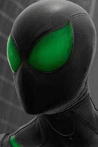 Green Eyes Spiderman 4k (320x568) Resolution Wallpaper