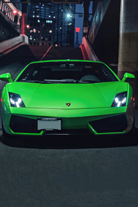 Green Lamborghini Huracan 2023 (800x1280) Resolution Wallpaper