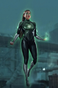 Green Lantern Corps Girl 4k