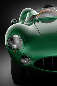 Green The Aston Martin DB1 Front (240x400) Resolution Wallpaper
