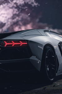 1080x2160 Grey Lamborghini Aventador