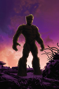 Groot Guardians Of The Galaxy Vol 3 (1242x2668) Resolution Wallpaper