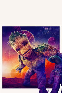 Groot In Guardians Of The Galaxy Vol 3 (320x480) Resolution Wallpaper