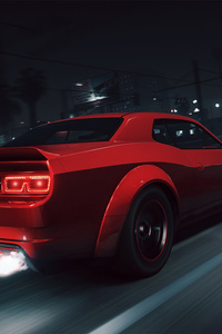 Gta 5 Dodge Challenger 4k (240x320) Resolution Wallpaper