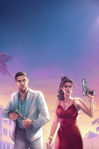 Gta 6 Game Deadly Elegance (640x1136) Resolution Wallpaper