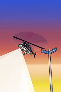 Gta San Andreas Helicopter Chase (750x1334) Resolution Wallpaper