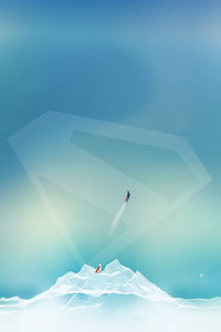 Guardian Angels Superman And Krypto (240x320) Resolution Wallpaper