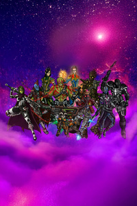 Guardians Assemble In 5k (480x800) Resolution Wallpaper