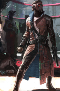 Guardians Of The Galaxy Artwork (640x960) Resolution Wallpaper