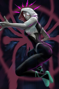 Gwen Stacy 2020 Art (1080x2160) Resolution Wallpaper