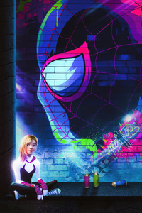 Gwen Stacy In Spiderman Across The Spiderverse