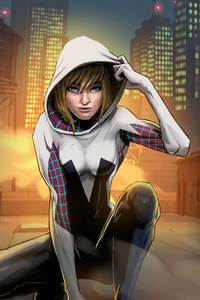Gwen Stacy Spider Girl Art (1080x2160) Resolution Wallpaper