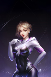 Gwen Stacy Who Never Gave Up (800x1280) Resolution Wallpaper