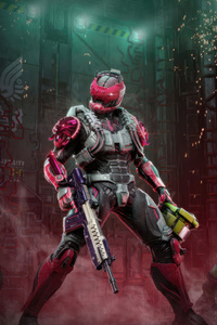 Halo Infinite Cyber Showdown 2 (1280x2120) Resolution Wallpaper
