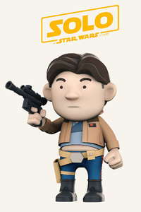 1080x2160 Han Solo In Solo A Star Wars Story 4k Artwork