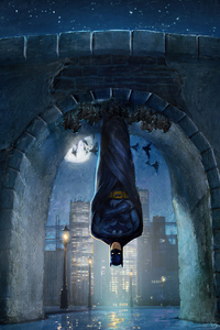 Hanging Batman (800x1280) Resolution Wallpaper