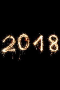 1080x2160 Happy New Year 2018