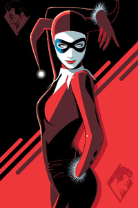 Harley Quinn 4k Red Art