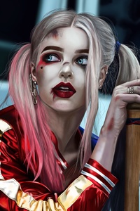 Harley Quinn 5k 2019 (240x400) Resolution Wallpaper