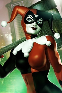 Harley Quinn Batman Arkham Knight (320x480) Resolution Wallpaper