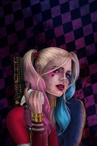 Harley Quinn Beyond Time (1080x2280) Resolution Wallpaper