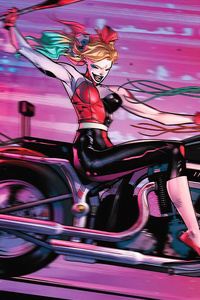 Harley Quinn Bike Ride 4k